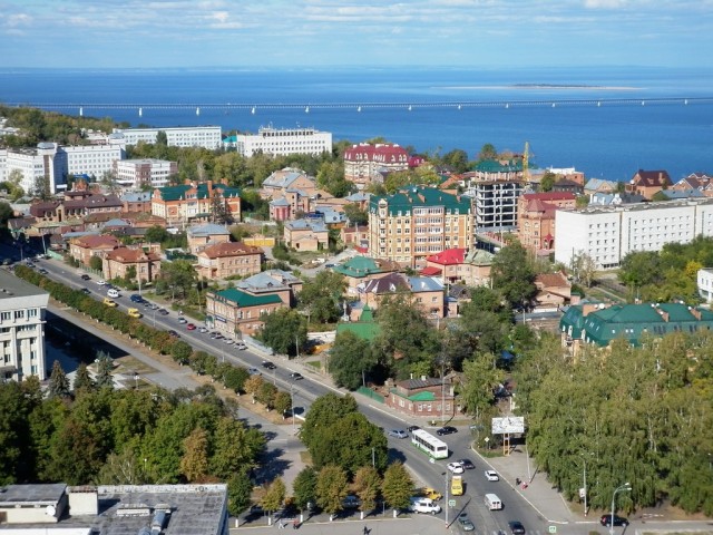 Ульяновск. Железнодорожный мост через Волгу