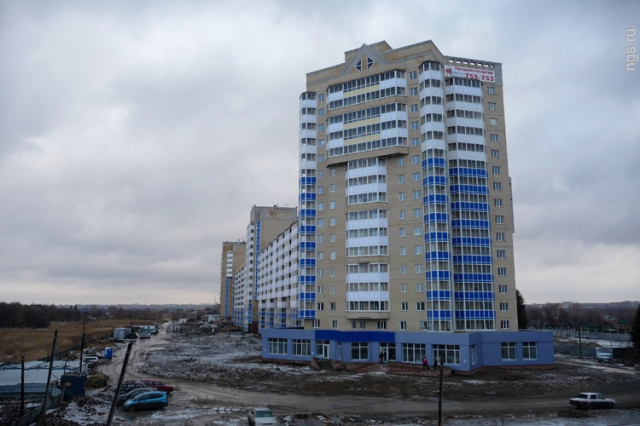 Новенький микрорайон на улице Конева в Кировском административном округе
