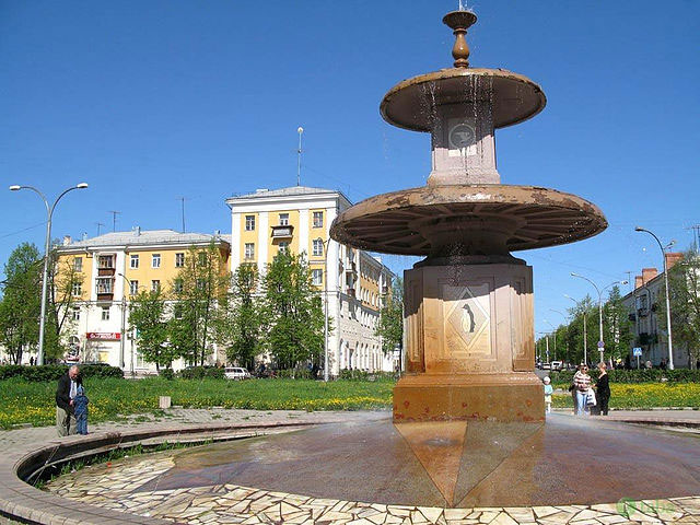 Один из городских фонтанов