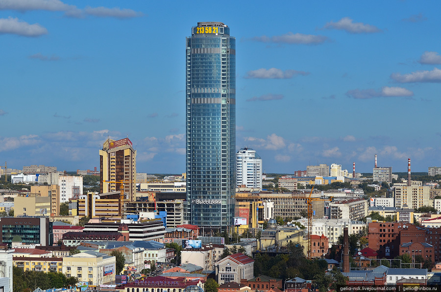 БЦ "Высоцкий". 50-этажный небоскрёб является самым высоким зданием не только Екатеринбурга, но и всей России за пределами Москвы