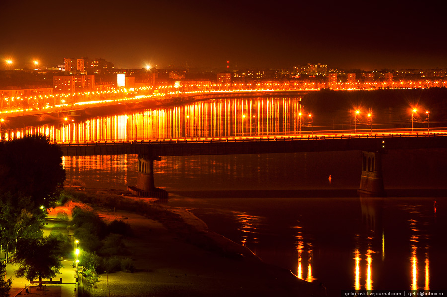 Ленинградский мост и Иртышская набережная