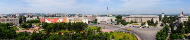 Панорама сквера имени Кирова
