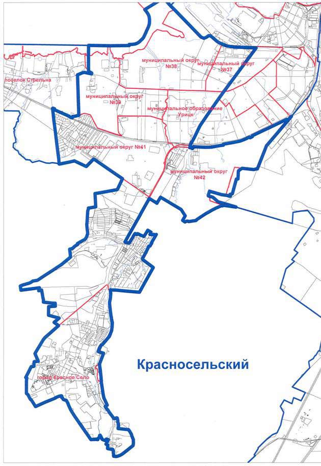 Карта Красносельского района