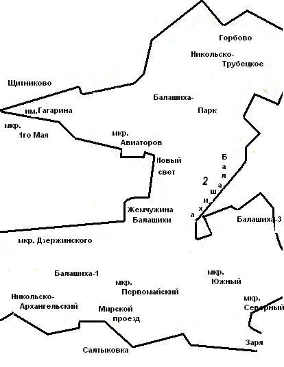 Карта Балашихи