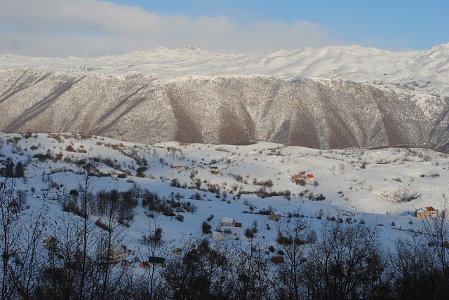 Суровая черногорская зима... Часть општины Плужине 31 декабря 2001 года