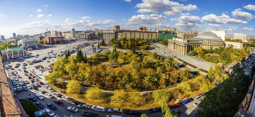 Площадь Ленина. Главное место города