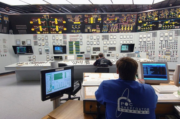 Контрольный щит третьего энергоблока Нововоронежской АЭС