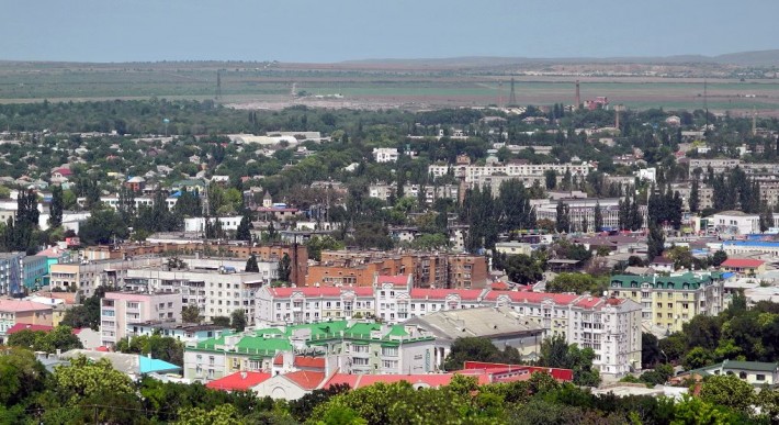 Вид с горы Митридат на центр города
