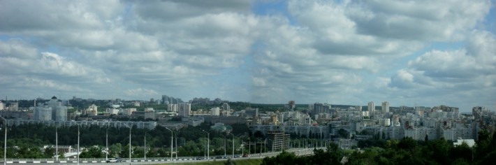 Панорама центральной части Белгорода (Центра) 