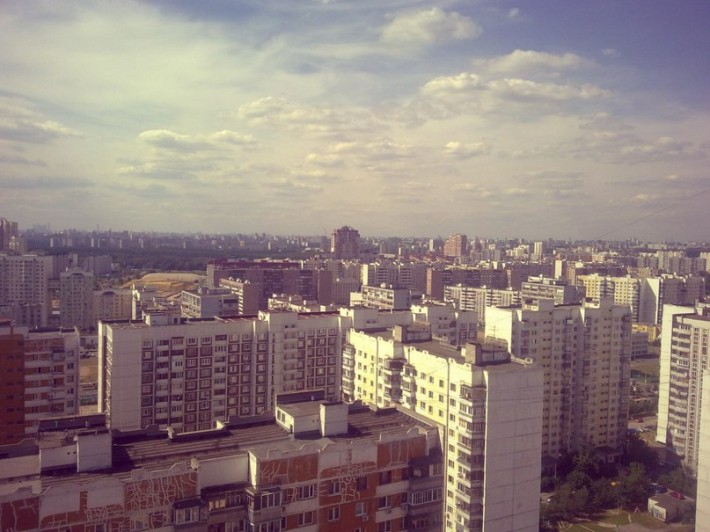 Вид на Городок Б со стороны Люберец, 2012 год