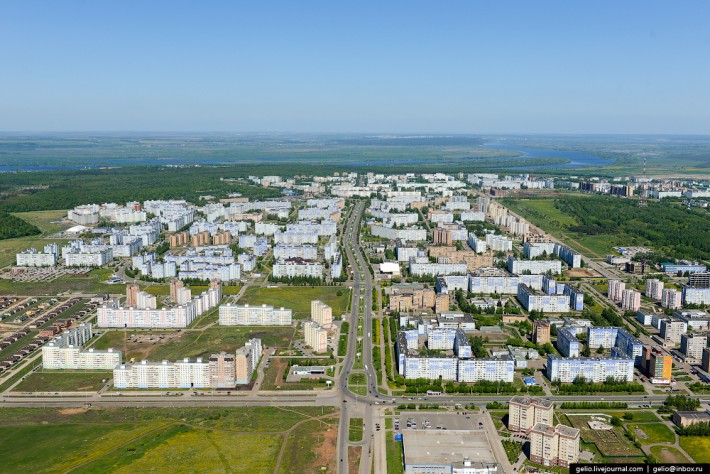 Вид с высоты на ”новую” часть города