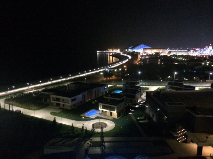 Вид c крыши отеля Radisson Blu Resort and Spa 