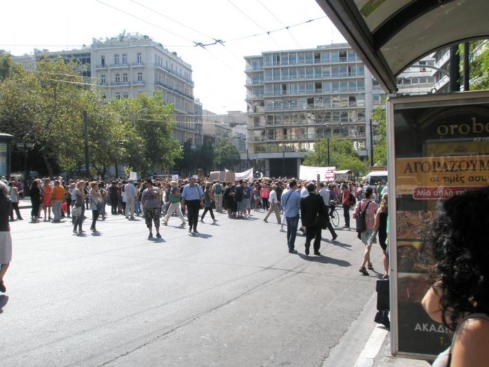 Митинги протеста в Афинах