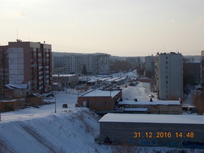 Вид на 45 квартал Гидростроителя со стороны Отопительного завода