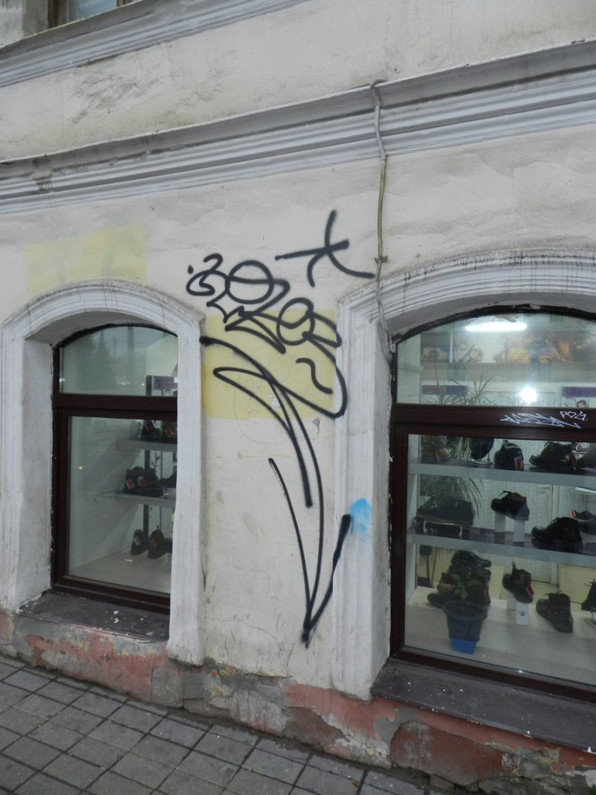 Рисунки на стенах в Ярославле