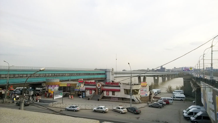 Станция «Речной вокзал» и метромост через Обь