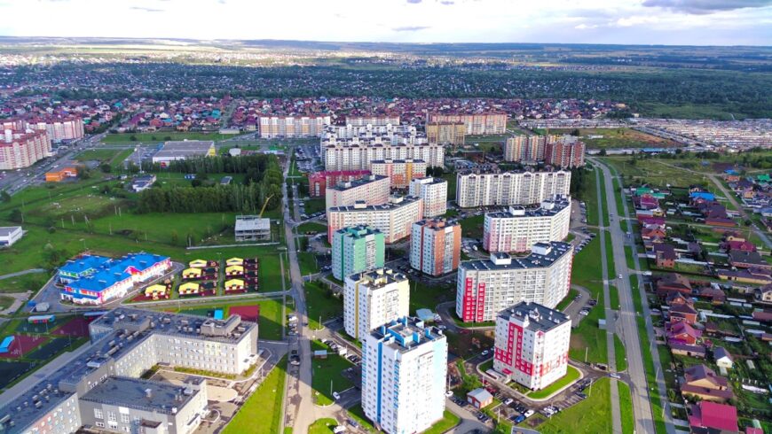 Район городской улицы