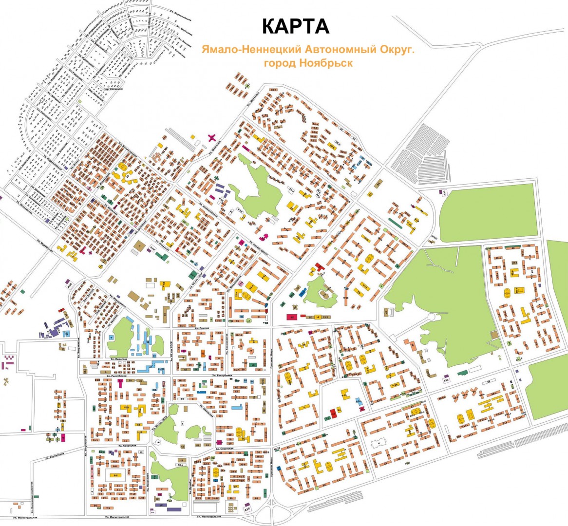 Карта Вынгапуровского Месторождения